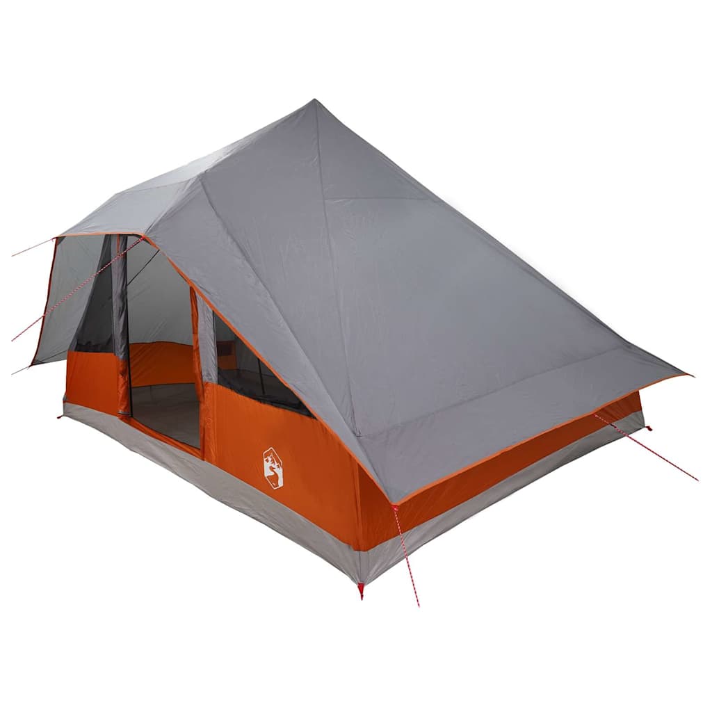 Tipi Tent met dak Grijs en Oranje 364 x 281 x 257 cm taft is nu te koop bij PeponiXL, paradijselijk wonen!