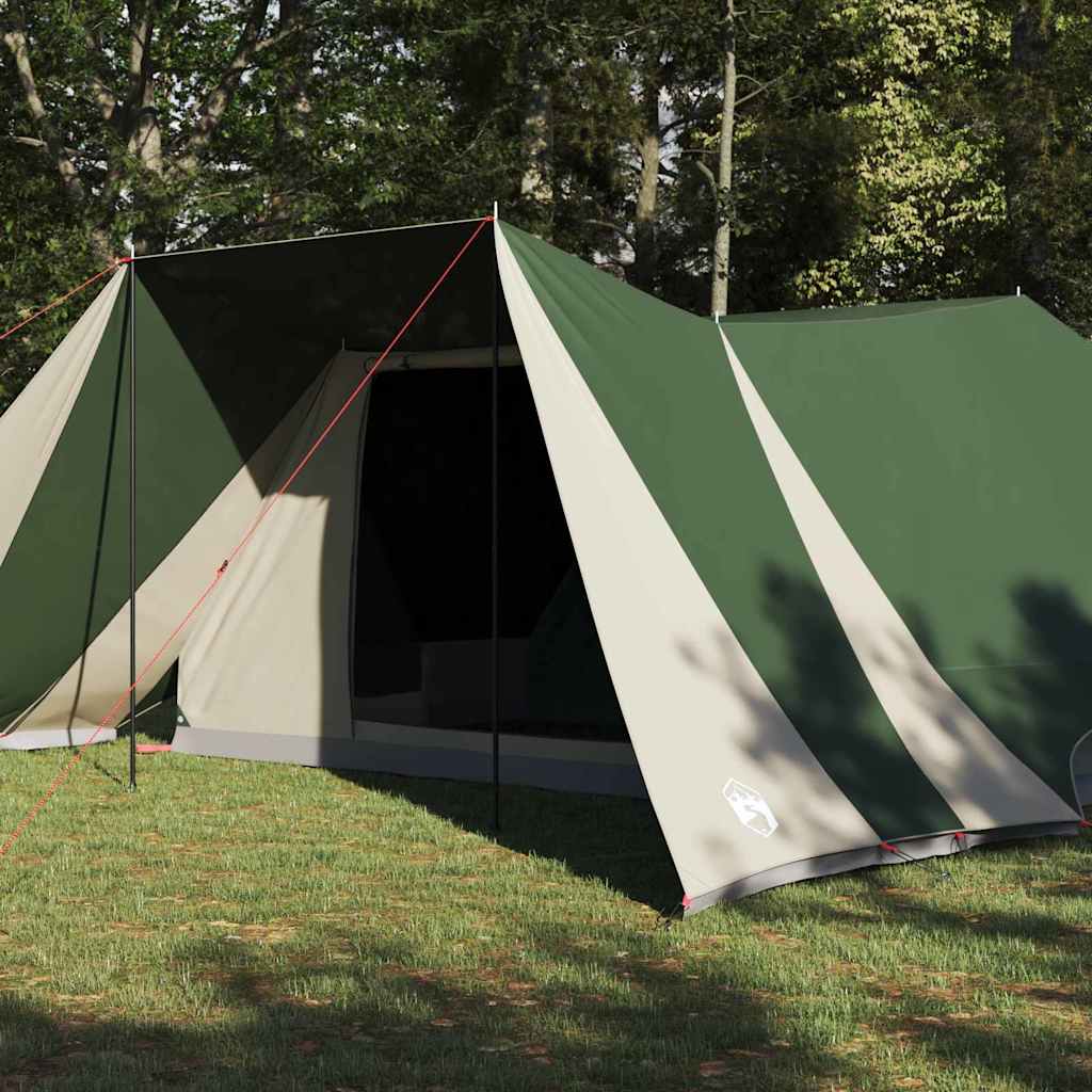 Tipi Tent met dak met opslag Groen 660 x 456 x 200 cm taft is nu te koop bij PeponiXL, paradijselijk wonen!