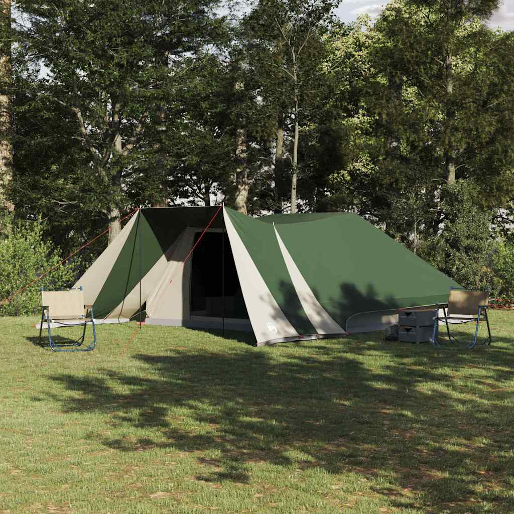 Tipi Tent met dak met opslag Groen 660 x 456 x 200 cm taft is nu te koop bij PeponiXL, paradijselijk wonen!