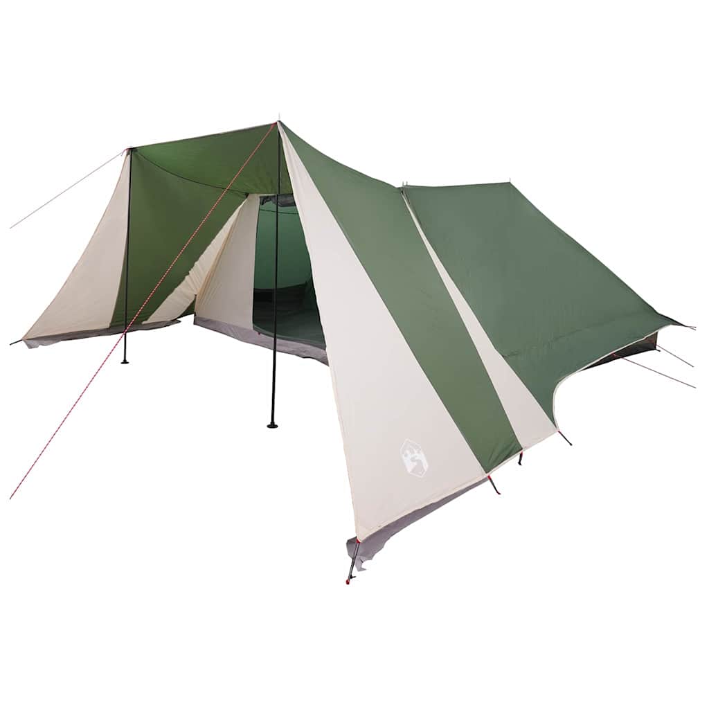 Tipi Tent met dak met opslag Groen 660 x 456 x 200 cm taft is nu te koop bij PeponiXL, paradijselijk wonen!