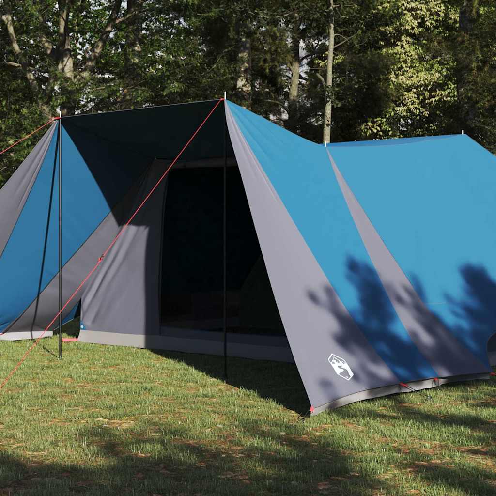 Tipi Tent met dak met opslag Blauw 660 x 456 x 200 cm taft is nu te koop bij PeponiXL, paradijselijk wonen!