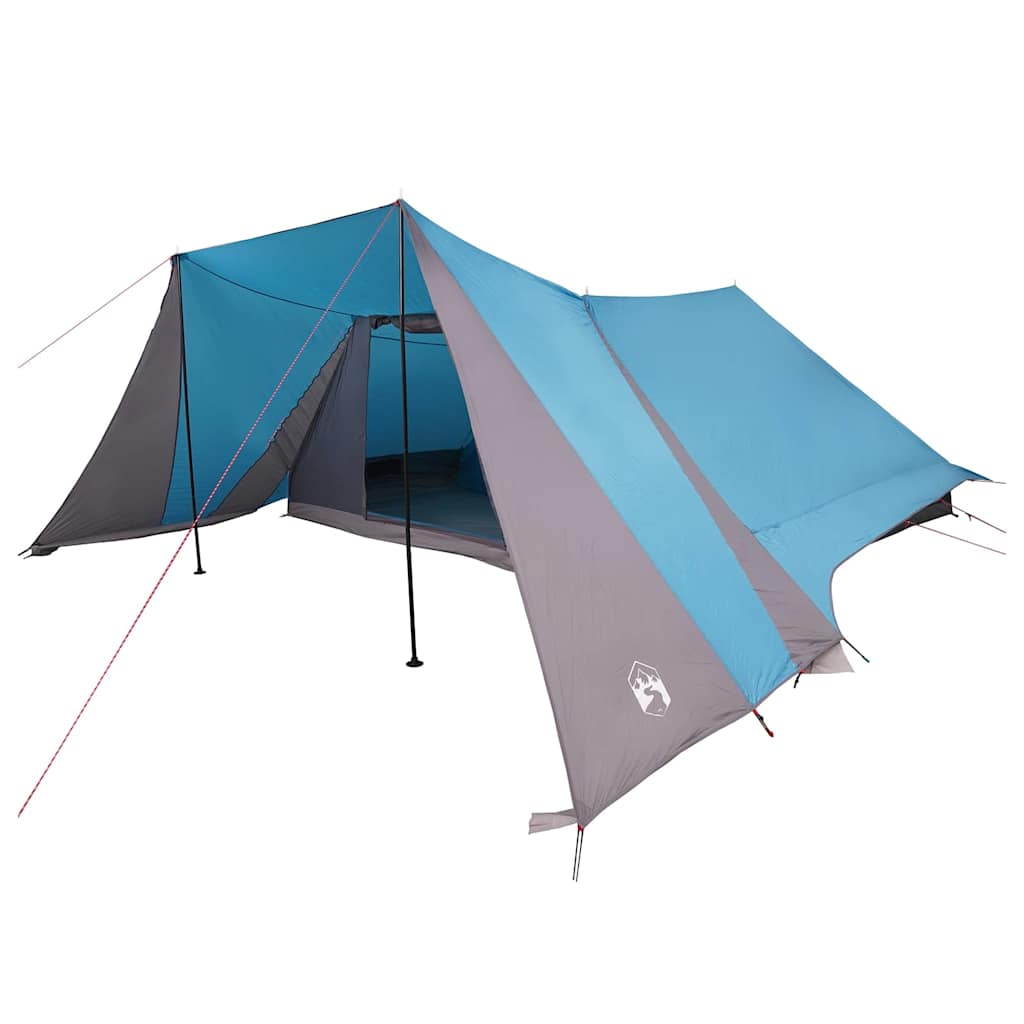 Tipi Tent met dak met opslag Blauw 660 x 456 x 200 cm taft is nu te koop bij PeponiXL, paradijselijk wonen!