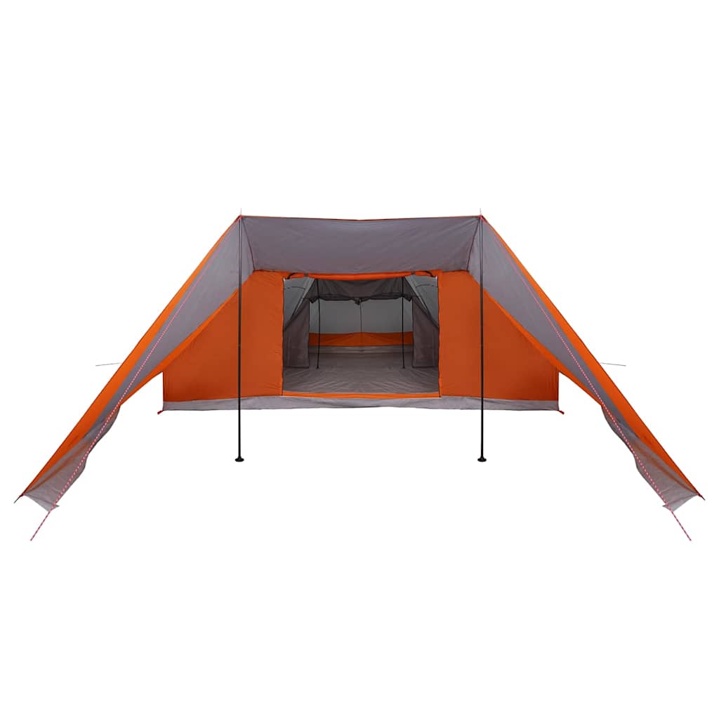 Tipi Tent met dak Grijs en Oranje 660 x 456 x 200 cm taft is nu te koop bij PeponiXL, paradijselijk wonen!