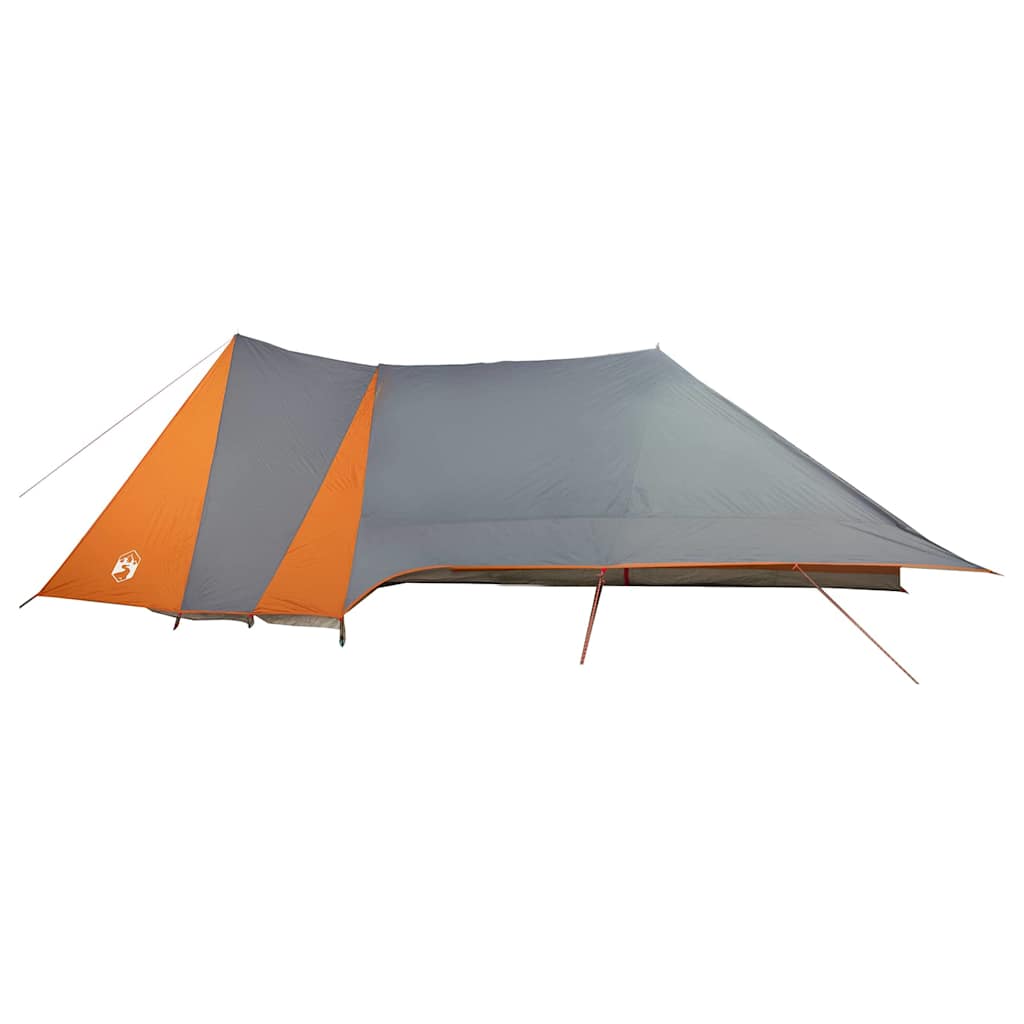 Tipi Tent met dak Grijs en Oranje 660 x 456 x 200 cm taft is nu te koop bij PeponiXL, paradijselijk wonen!