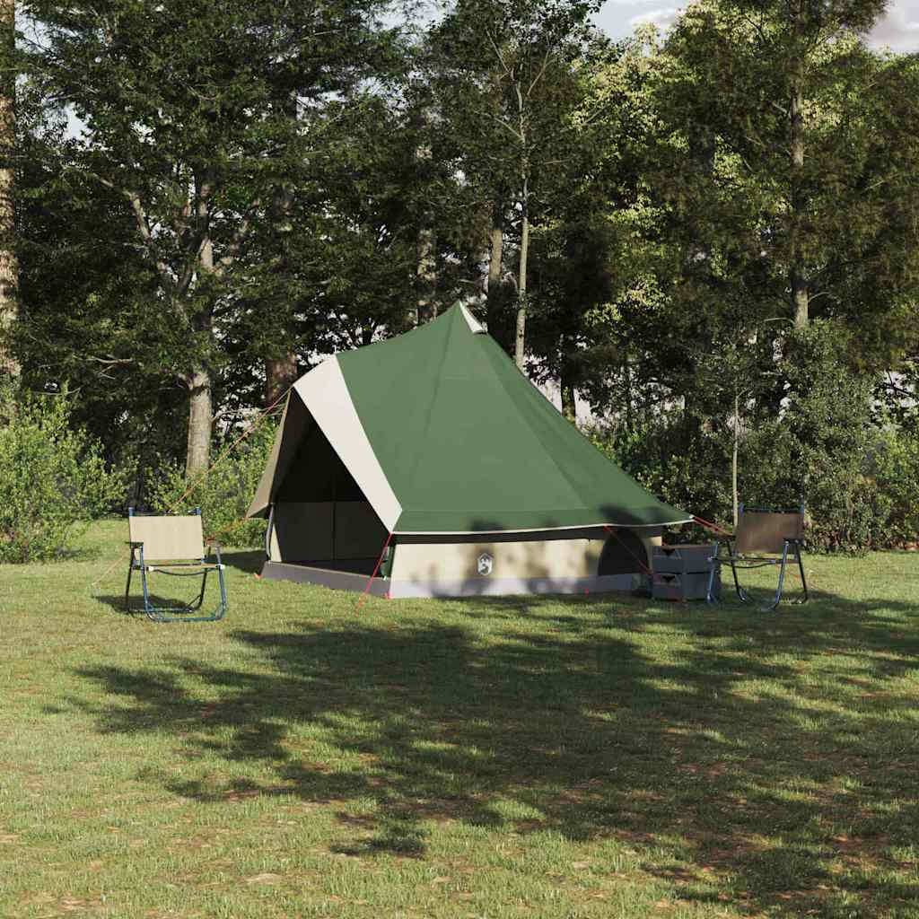 Tipi Tent met dak met opslag Groen 400 x 346 x 250 cm taft is nu te koop bij PeponiXL, paradijselijk wonen!