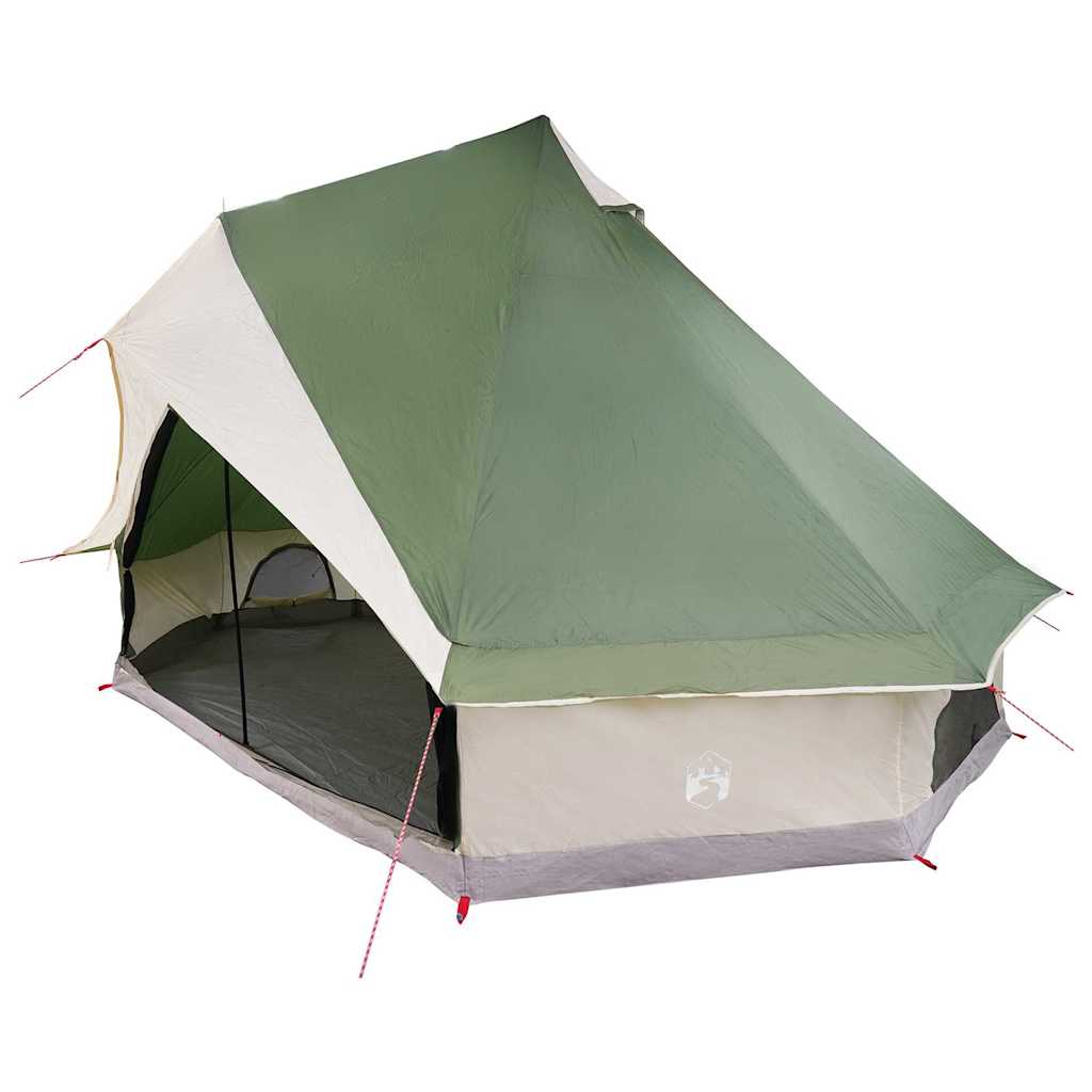 Tipi Tent met dak met opslag Groen 400 x 346 x 250 cm taft is nu te koop bij PeponiXL, paradijselijk wonen!
