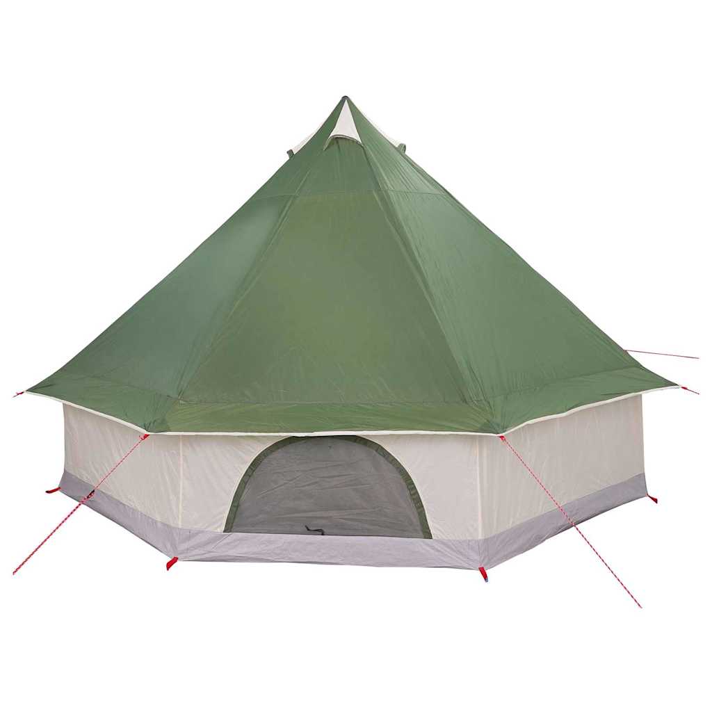 Tipi Tent met dak met opslag Groen 400 x 346 x 250 cm taft is nu te koop bij PeponiXL, paradijselijk wonen!