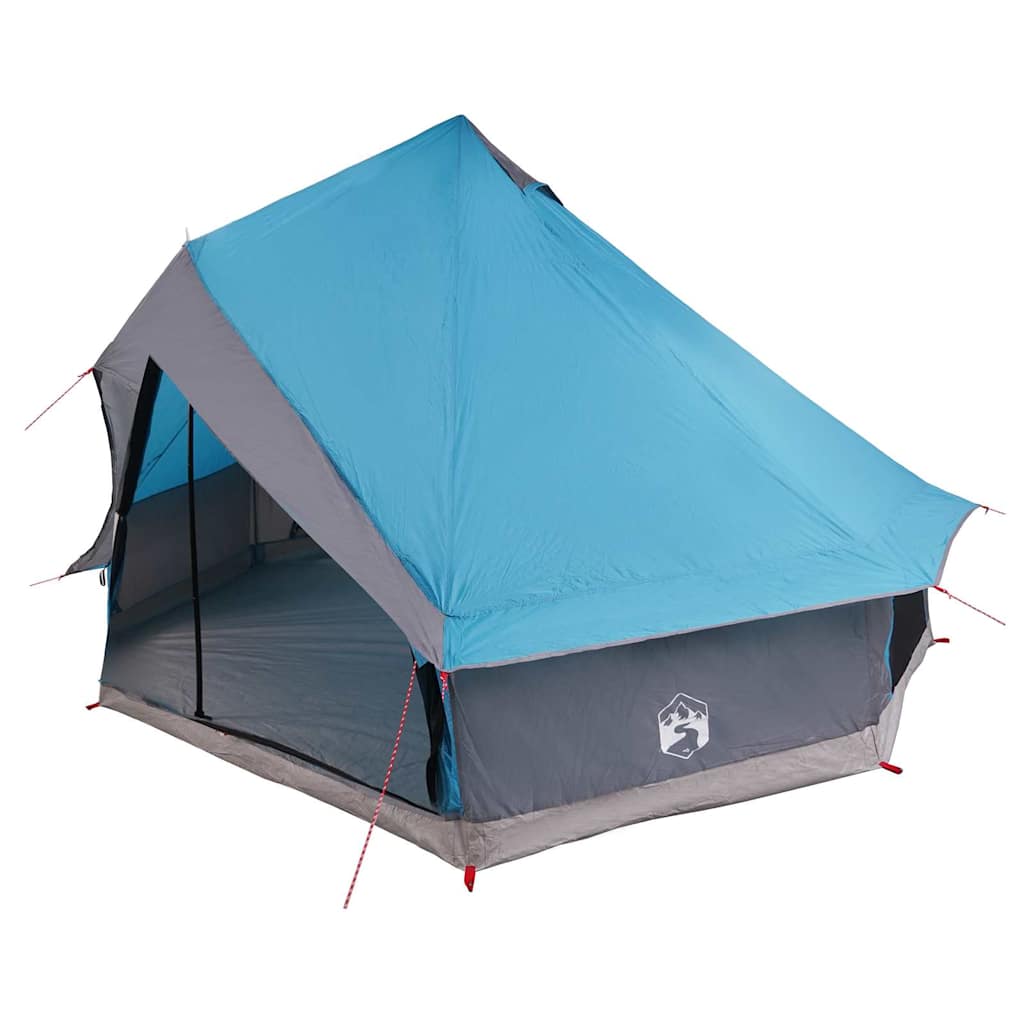 Tipi Tent met dak met opslag Blauw 400 x 346 x 250 cm taft is nu te koop bij PeponiXL, paradijselijk wonen!