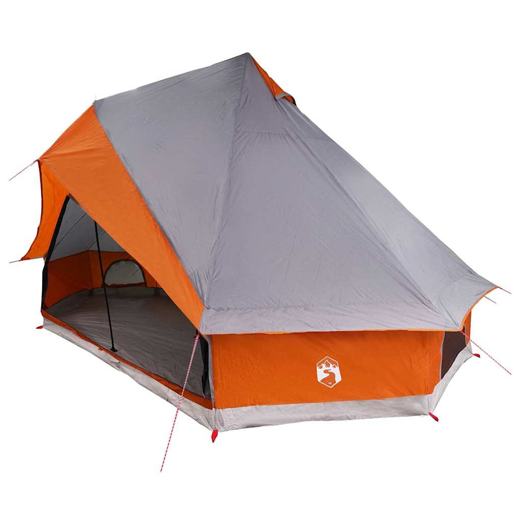 Tipi Tent met dak Grijs en Oranje 400 x 346 x 250 cm taft is nu te koop bij PeponiXL, paradijselijk wonen!