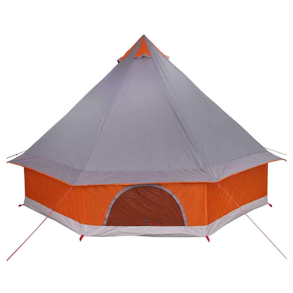 Tipi Tent met dak Grijs en Oranje 400 x 346 x 250 cm taft is nu te koop bij PeponiXL, paradijselijk wonen!