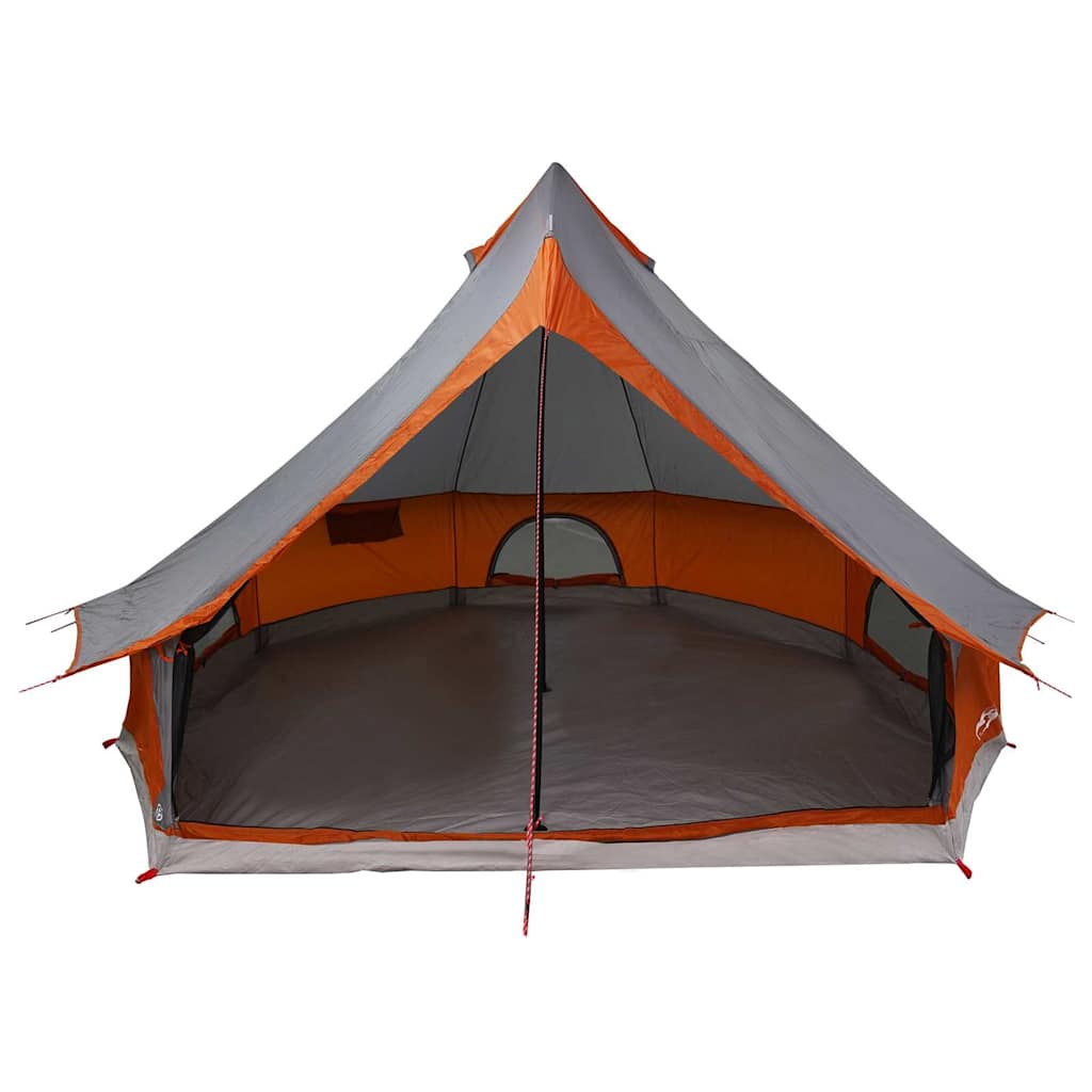 Tipi Tent met dak Grijs en Oranje 400 x 346 x 250 cm taft is nu te koop bij PeponiXL, paradijselijk wonen!