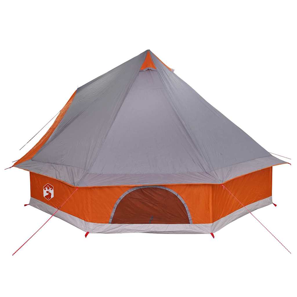Tipi Tent met dak Grijs en Oranje 400 x 346 x 250 cm taft is nu te koop bij PeponiXL, paradijselijk wonen!