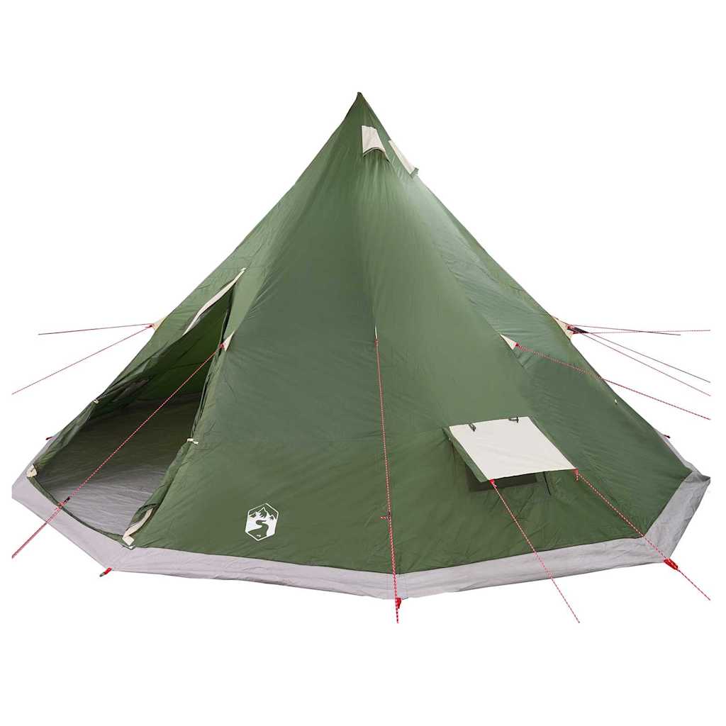 Tipi Tent met dak met opslag Groen 560 x 560 x 300 cm taft is nu te koop bij PeponiXL, paradijselijk wonen!