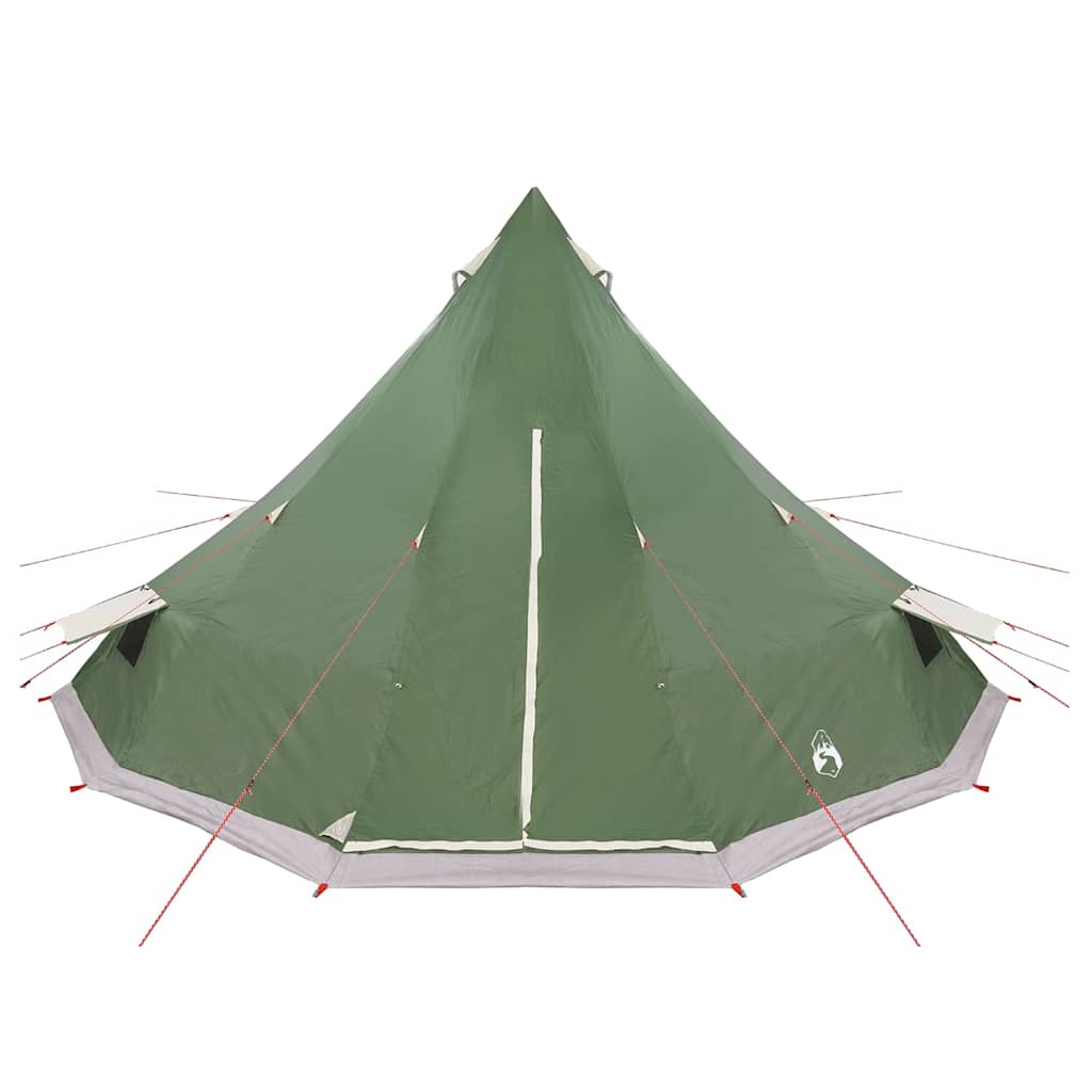 Tipi Tent met dak met opslag Groen 560 x 560 x 300 cm taft is nu te koop bij PeponiXL, paradijselijk wonen!