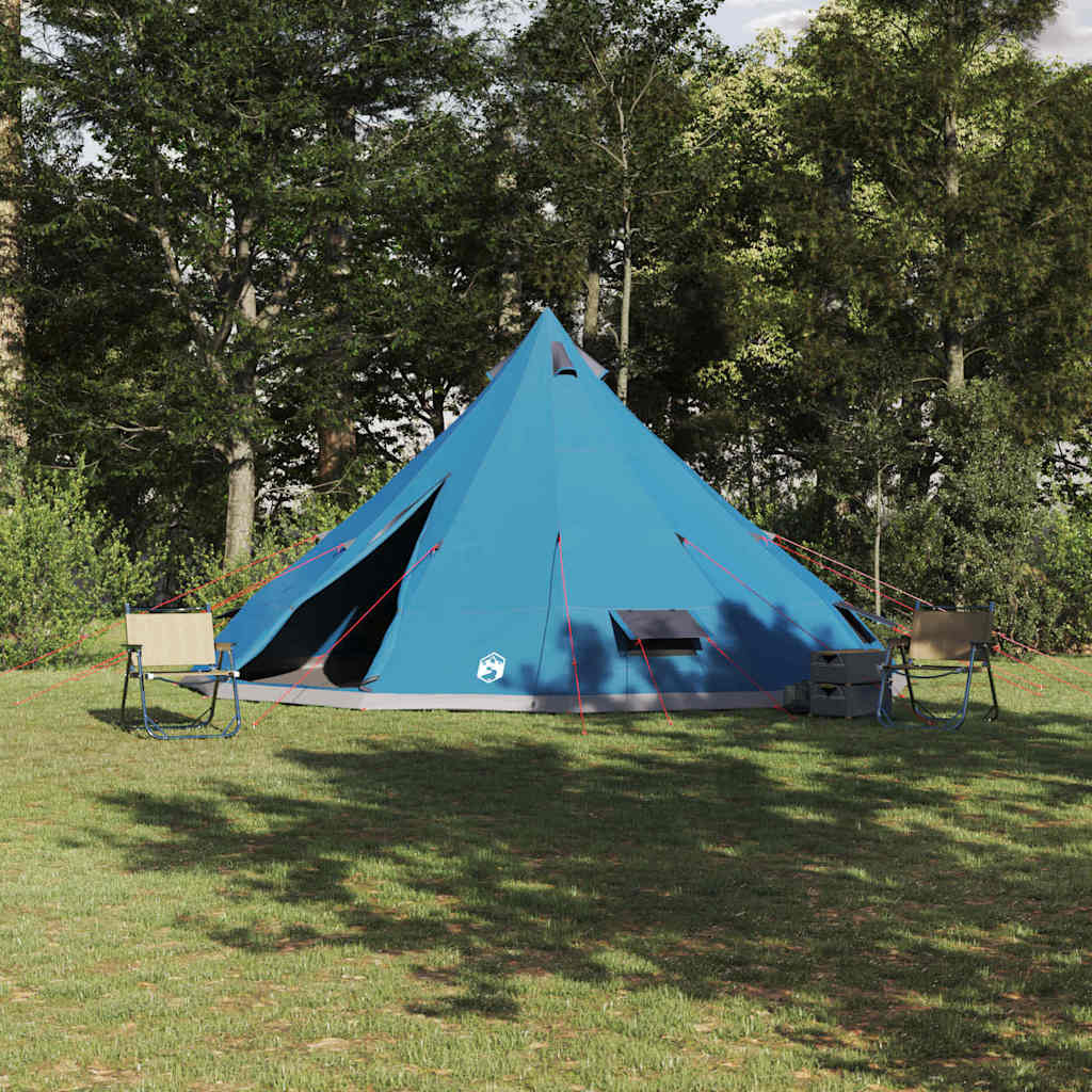 Tipi Tent met dak met opslag Blauw 560 x 560 x 300 cm taft is nu te koop bij PeponiXL, paradijselijk wonen!