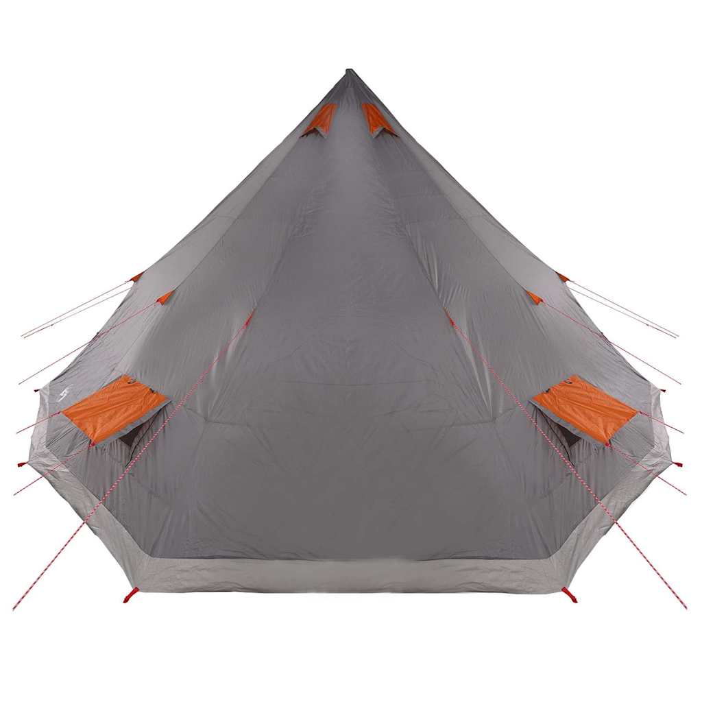 Tipi Tent met dak Grijs en Oranje 560 x 560 x 300 cm taft is nu te koop bij PeponiXL, paradijselijk wonen!