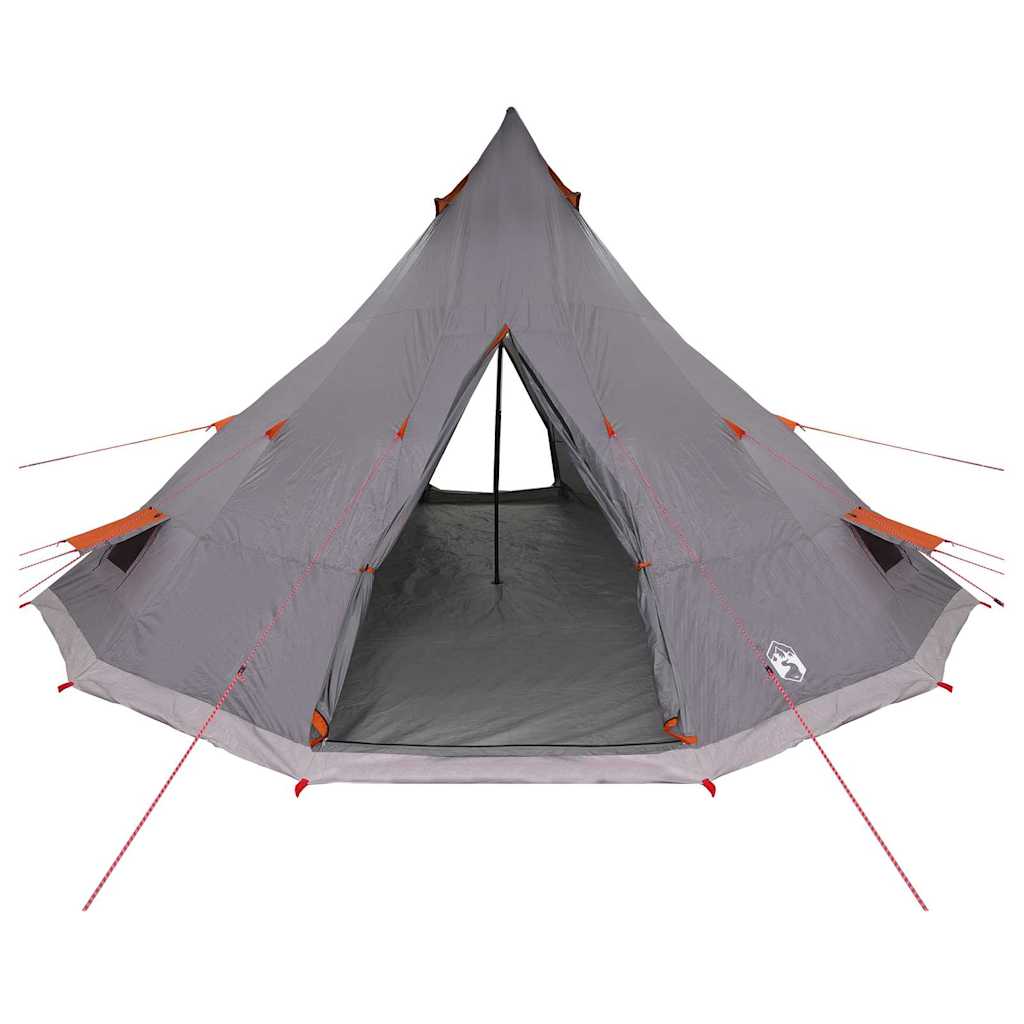 Tipi Tent met dak Grijs en Oranje 560 x 560 x 300 cm taft is nu te koop bij PeponiXL, paradijselijk wonen!
