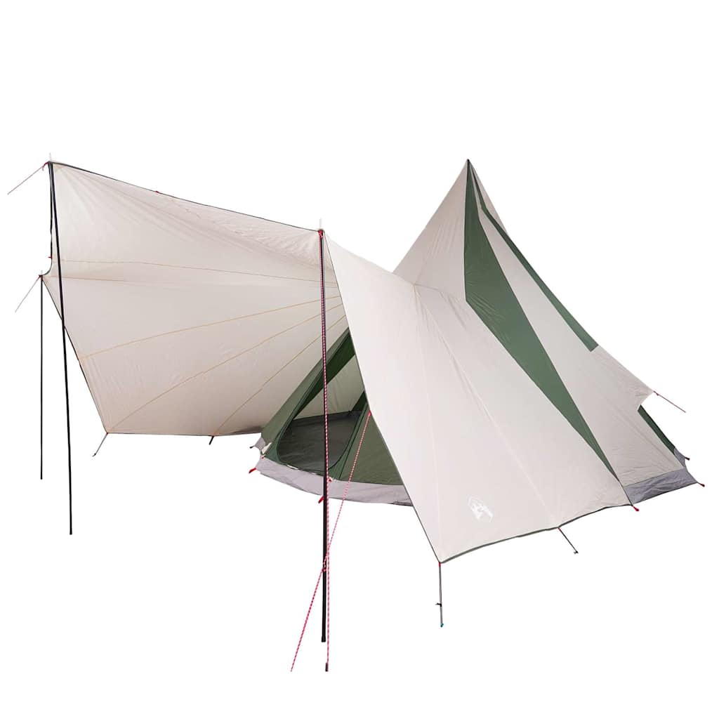 Tipi Tent met dak met opslag Groen 510 x 690 x 330 cm taft is nu te koop bij PeponiXL, paradijselijk wonen!