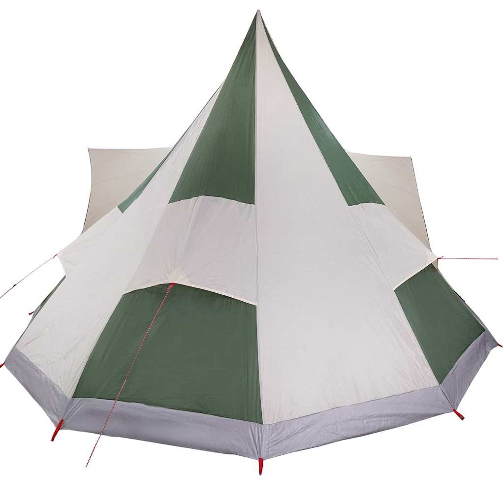 Tipi Tent met dak met opslag Groen 510 x 690 x 330 cm taft is nu te koop bij PeponiXL, paradijselijk wonen!