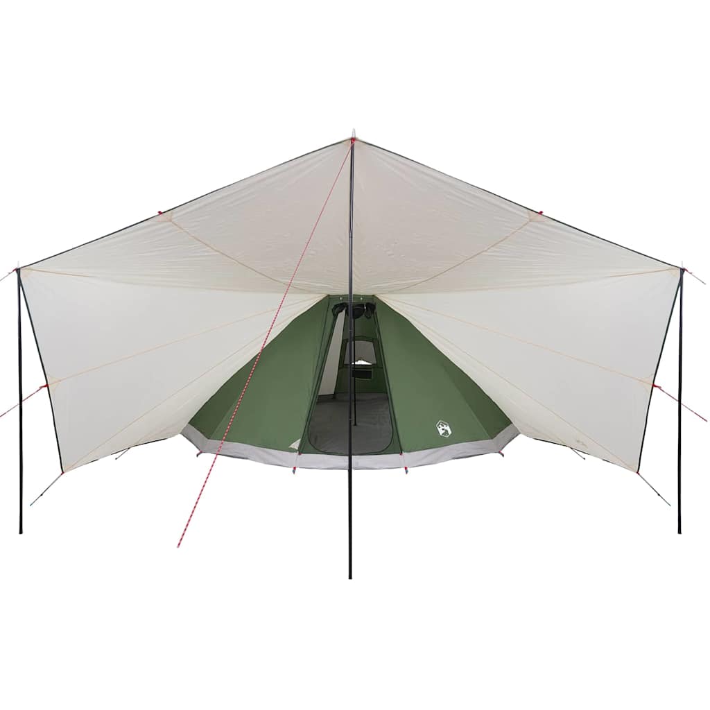 Tipi Tent met dak met opslag Groen 510 x 690 x 330 cm taft is nu te koop bij PeponiXL, paradijselijk wonen!