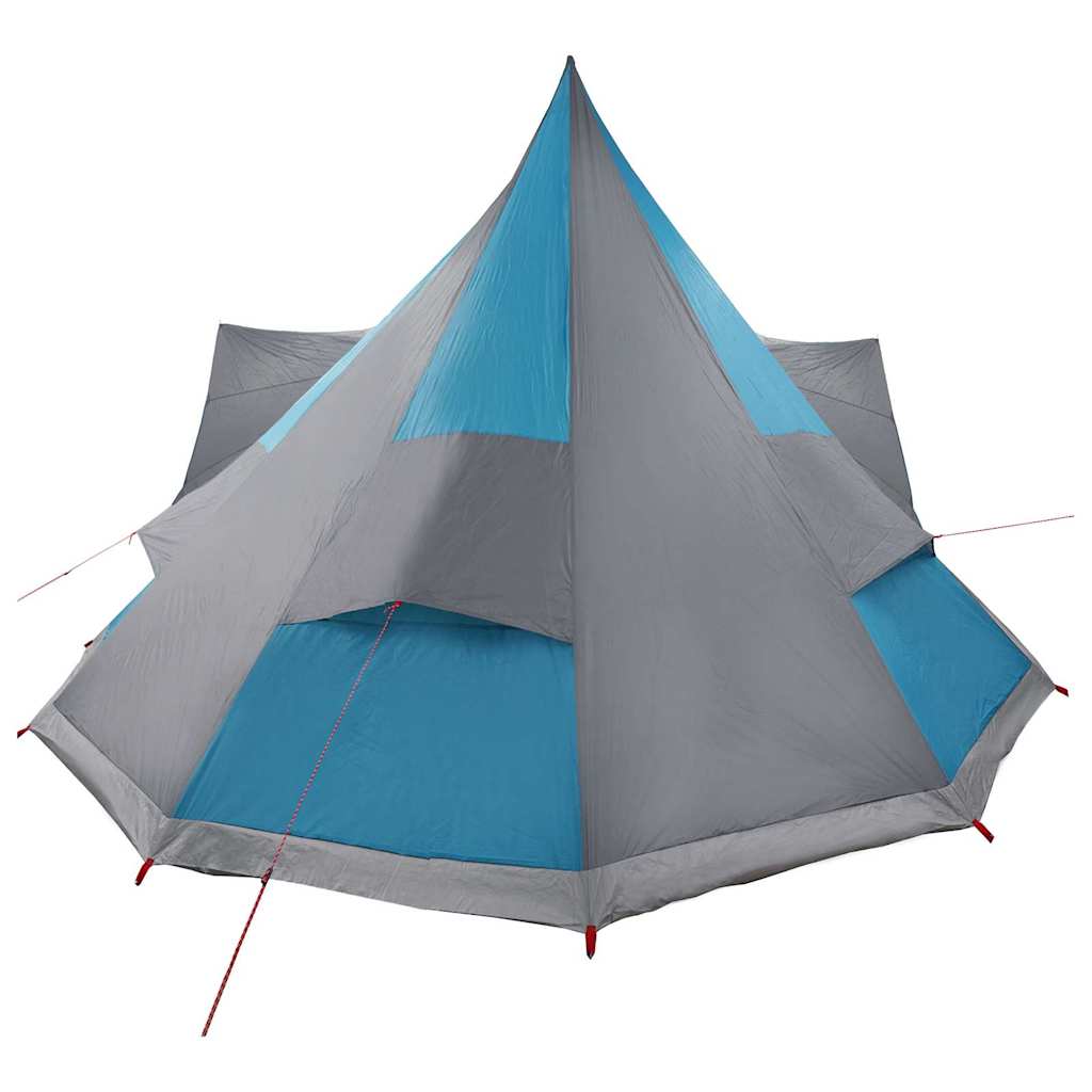 Tipi Tent met dak met opslag Blauw 510 x 690 x 330 cm taft is nu te koop bij PeponiXL, paradijselijk wonen!