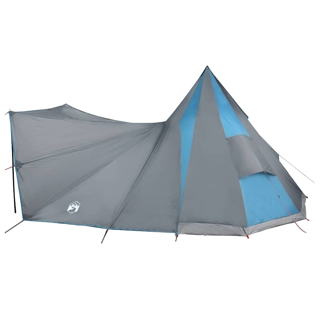 Tipi Tent met dak met opslag Blauw 510 x 690 x 330 cm taft is nu te koop bij PeponiXL, paradijselijk wonen!