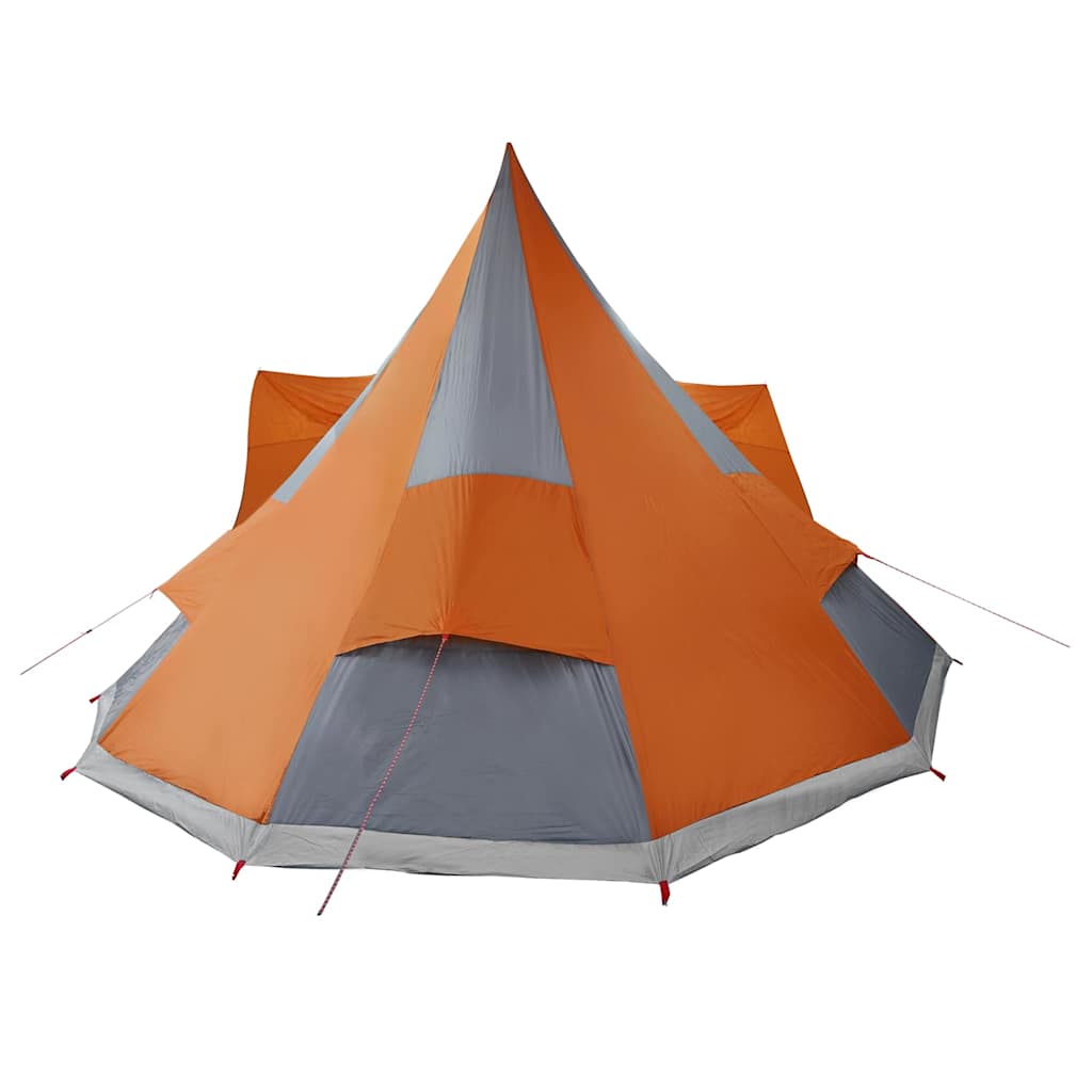 Tipi Tent met dak Grijs en Oranje 510 x 690 x 330 cm taft is nu te koop bij PeponiXL, paradijselijk wonen!