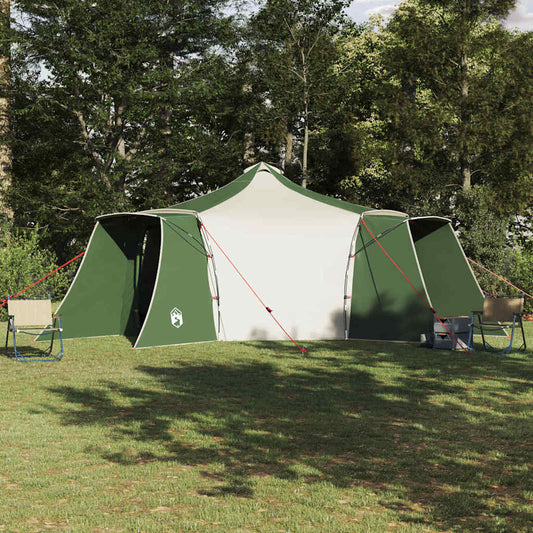 Tipi Tent met dak met opslag Groen 492 x 492 x 275 cm taft is nu te koop bij PeponiXL, paradijselijk wonen!