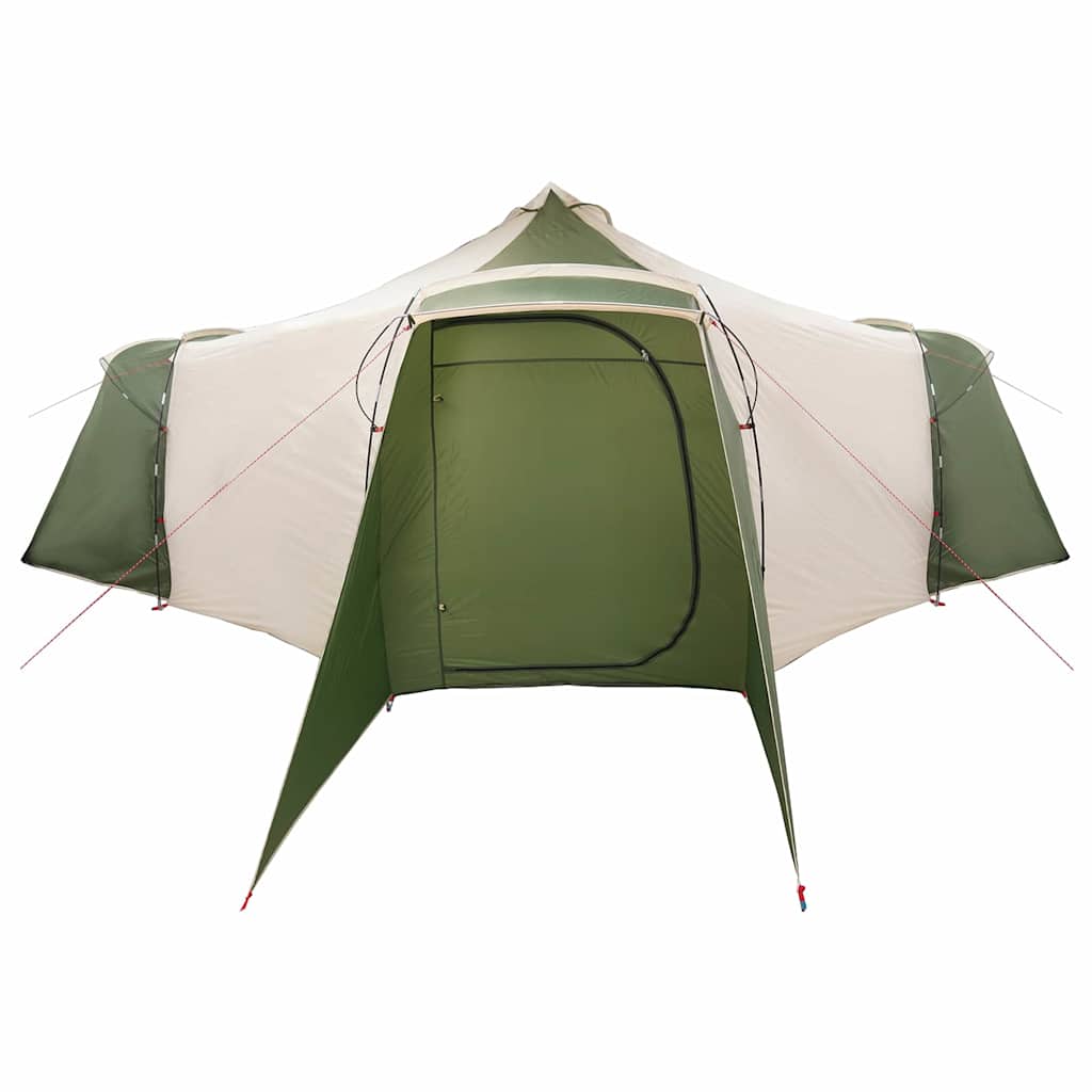 Tipi Tent met dak met opslag Groen 492 x 492 x 275 cm taft is nu te koop bij PeponiXL, paradijselijk wonen!