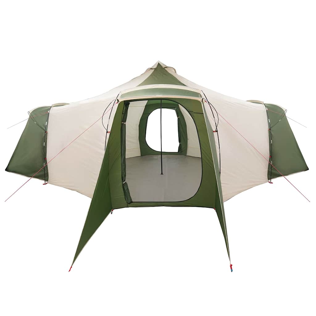 Tipi Tent met dak met opslag Groen 492 x 492 x 275 cm taft is nu te koop bij PeponiXL, paradijselijk wonen!