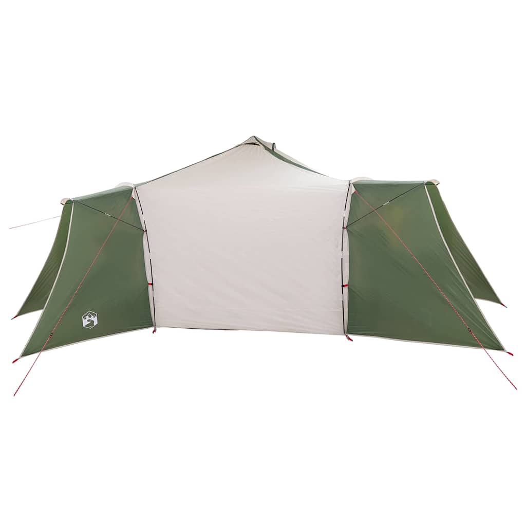Tipi Tent met dak met opslag Groen 492 x 492 x 275 cm taft is nu te koop bij PeponiXL, paradijselijk wonen!