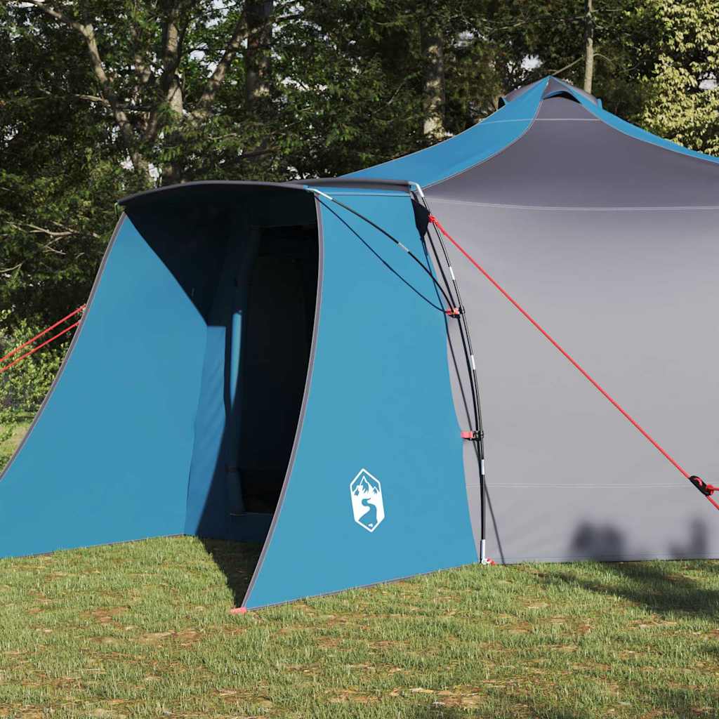 Tipi Tent met dak met opslag Blauw 492 x 492 x 275 cm taft is nu te koop bij PeponiXL, paradijselijk wonen!