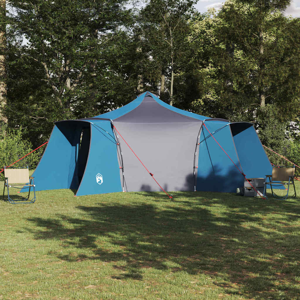 Tipi Tent met dak met opslag Blauw 492 x 492 x 275 cm taft is nu te koop bij PeponiXL, paradijselijk wonen!