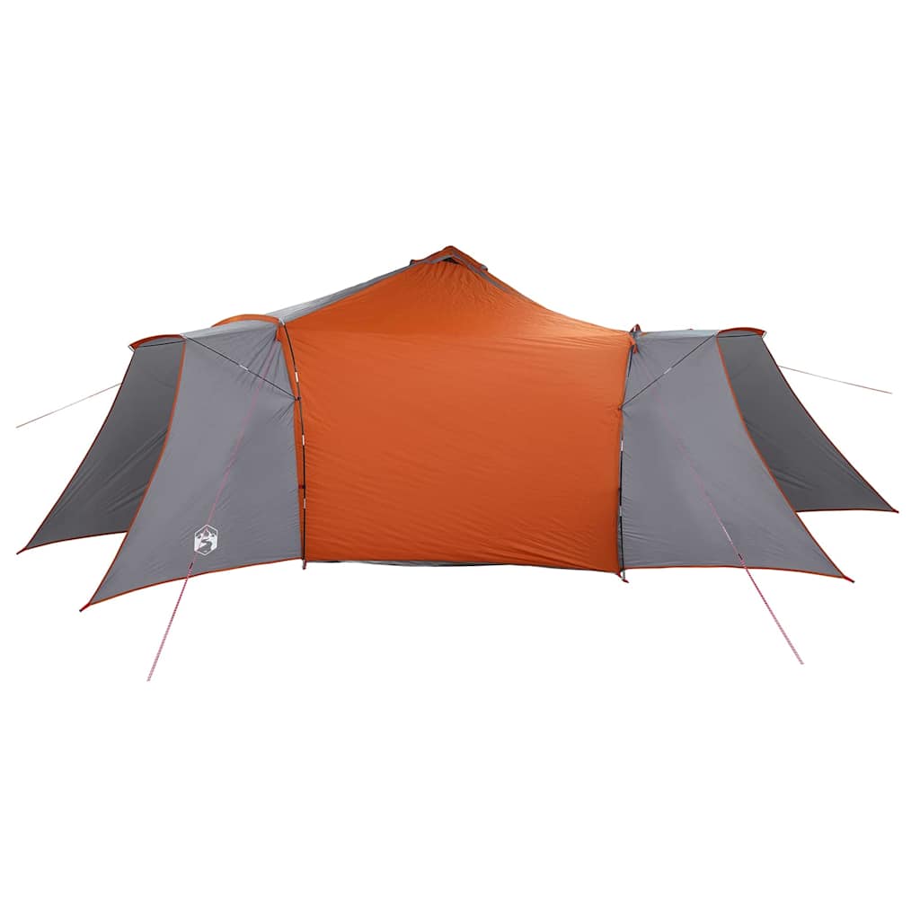 Tipi Tent met dak Grijs en Oranje 492 x 492 x 275 cm taft is nu te koop bij PeponiXL, paradijselijk wonen!