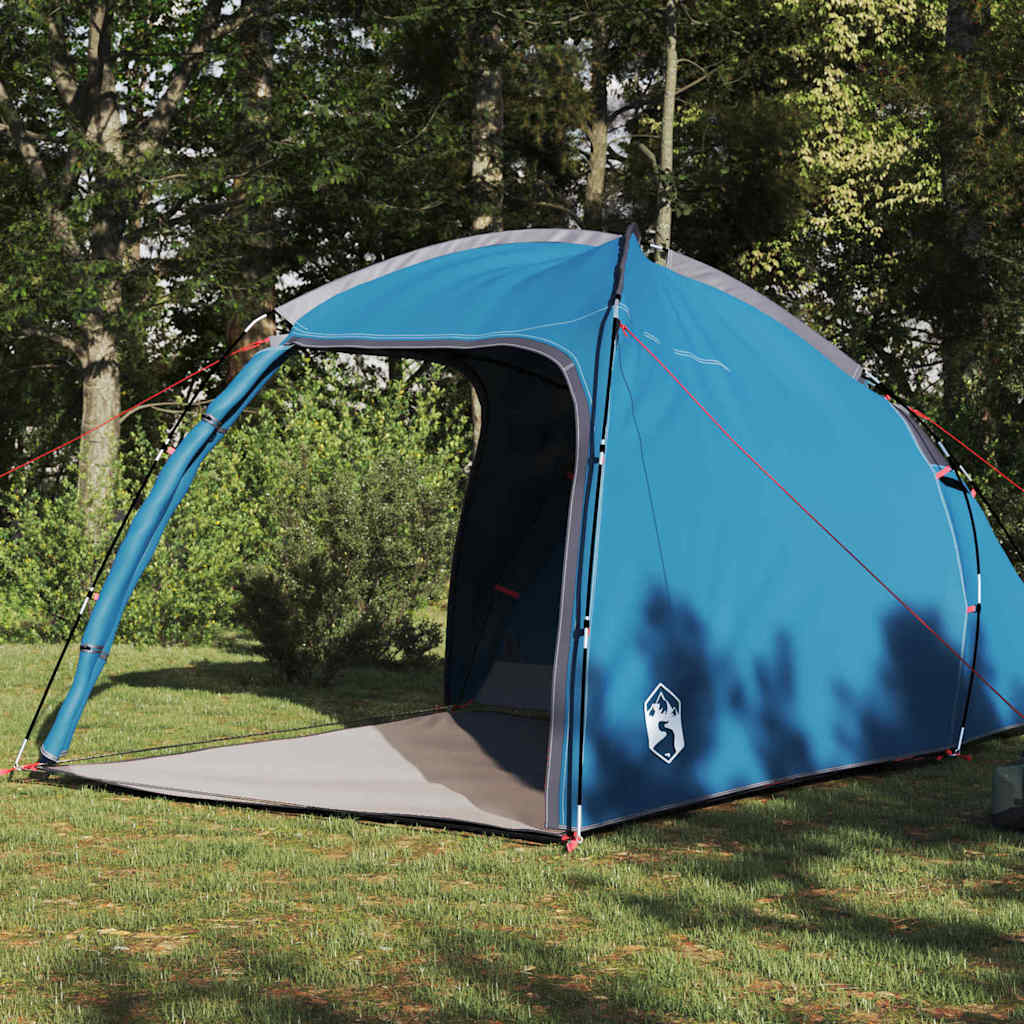 Huisje Tent met dak met opslag Blauw 370 x 230 x 185 cm taft is nu te koop bij PeponiXL, paradijselijk wonen!