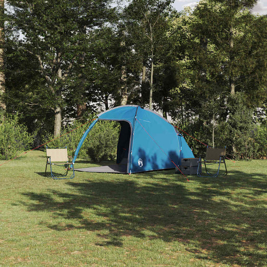 Huisje Tent met dak met opslag Blauw 370 x 230 x 185 cm taft is nu te koop bij PeponiXL, paradijselijk wonen!