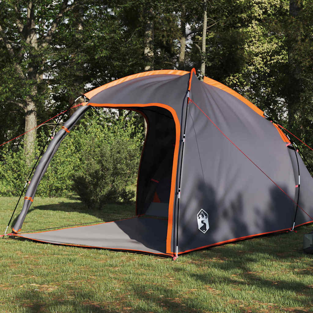 Huisje Tent met dak Grijs en Oranje 370 x 230 x 185 cm taft is nu te koop bij PeponiXL, paradijselijk wonen!