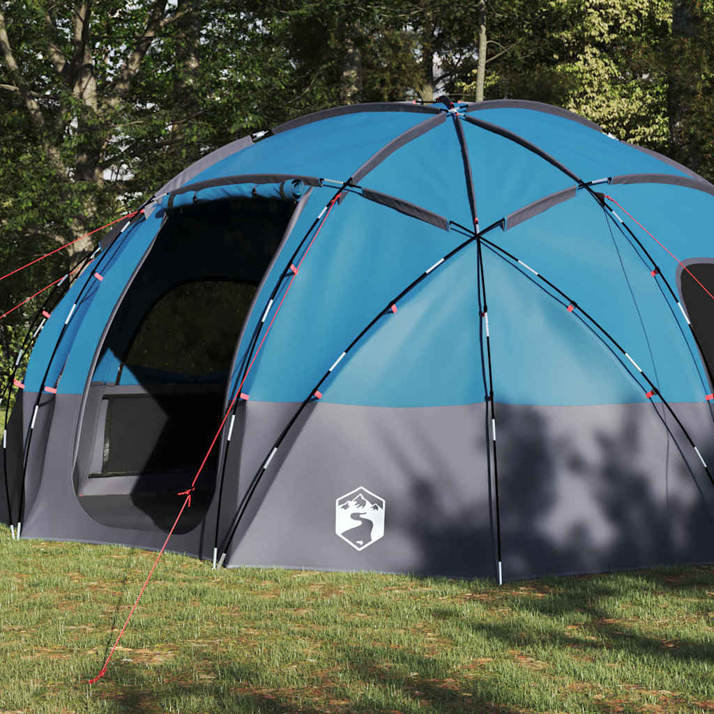 Koepeltent met dak met opslag Blauw 475 x 475 x 235 cm taft is nu te koop bij PeponiXL, paradijselijk wonen!