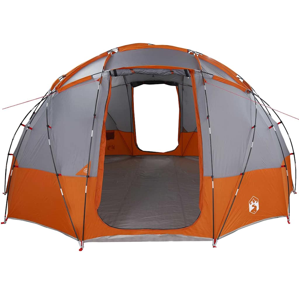 Koepeltent met dak Grijs en Oranje 475 x 475 x 235 cm taft is nu te koop bij PeponiXL, paradijselijk wonen!