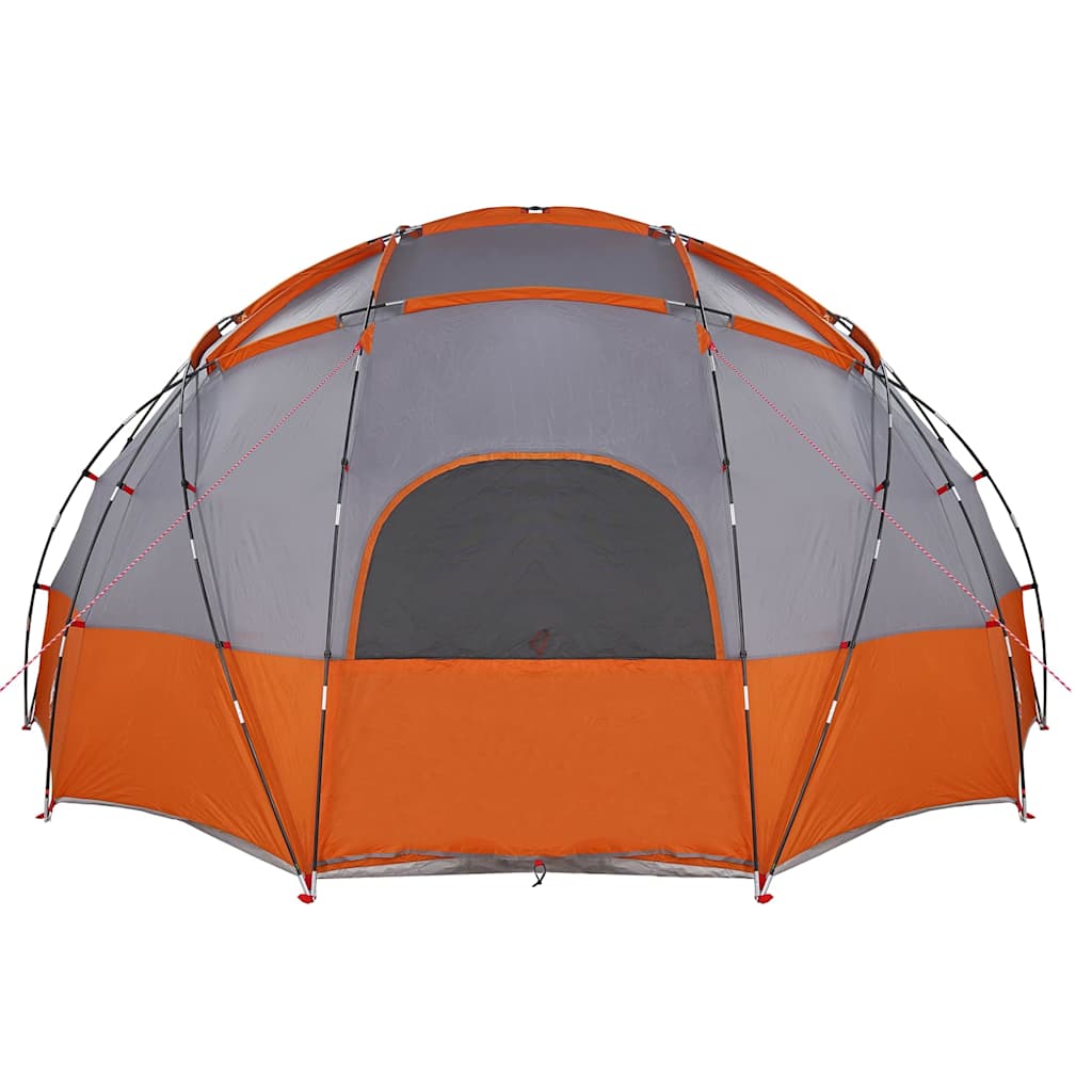 Koepeltent met dak Grijs en Oranje 475 x 475 x 235 cm taft is nu te koop bij PeponiXL, paradijselijk wonen!