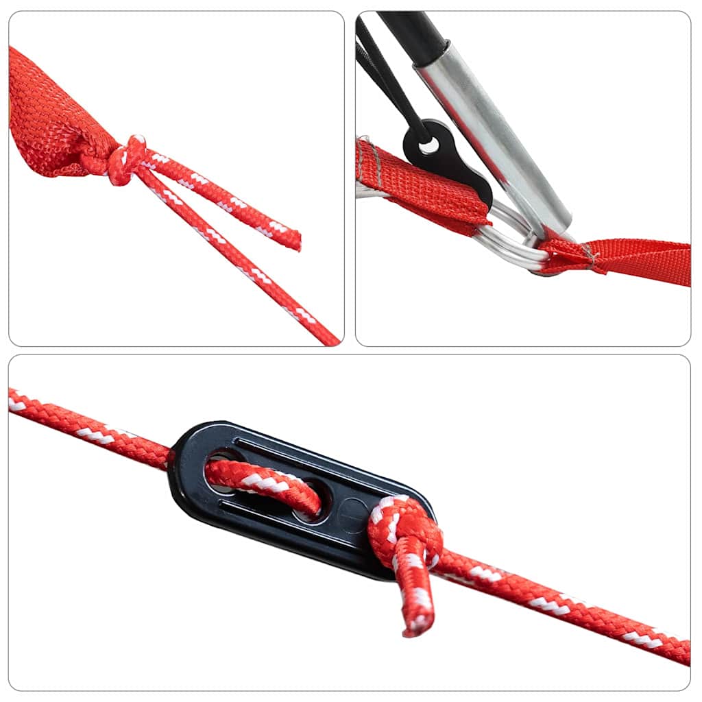 Fietstent met dak met opslag Grijs en Oranje 256 x 222 x 182 cm is nu te koop bij PeponiXL, paradijselijk wonen!