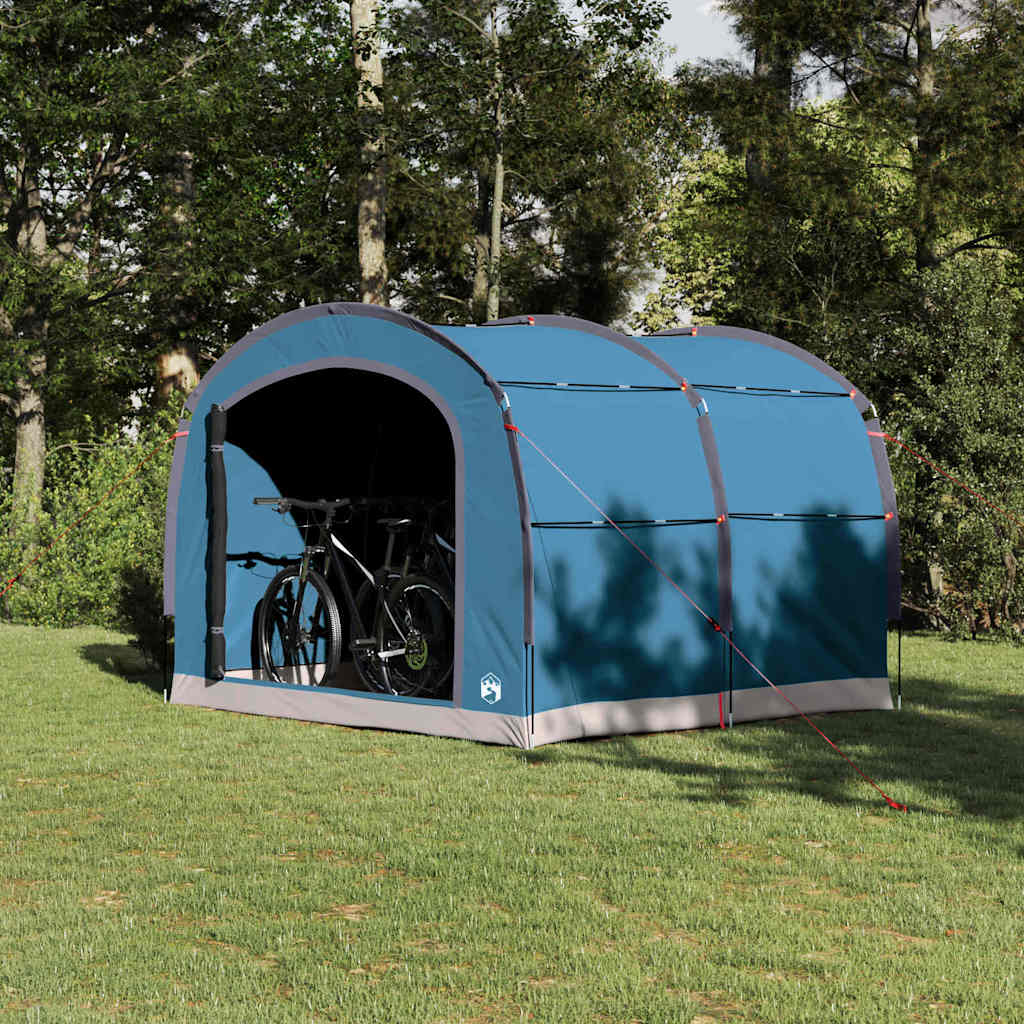 Tent met dak met opslag Blauw 268 x 240 x 191 cm Polyester is nu te koop bij PeponiXL, paradijselijk wonen!