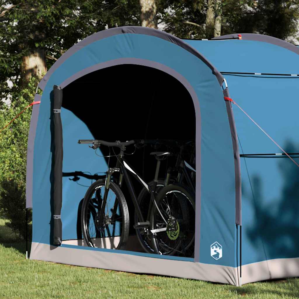 Tent met dak met opslag Blauw 268 x 240 x 191 cm Polyester is nu te koop bij PeponiXL, paradijselijk wonen!