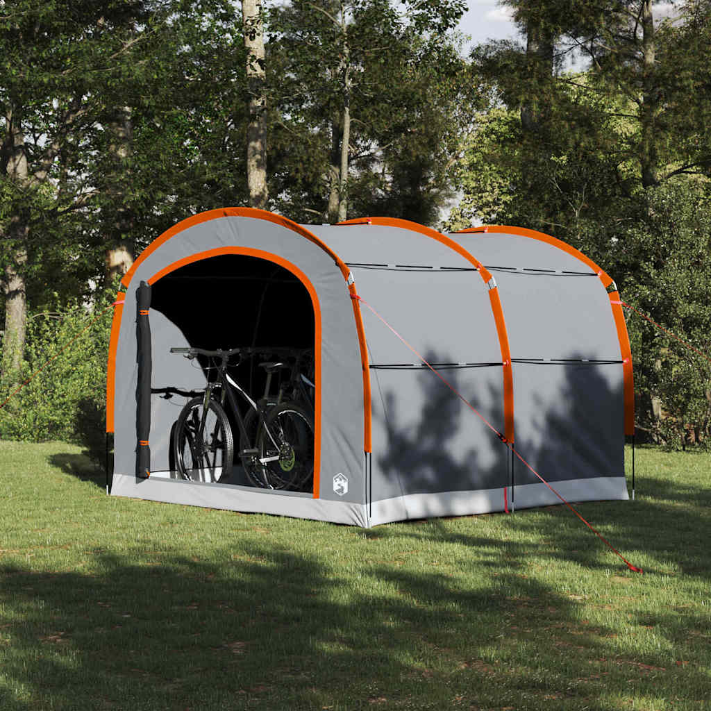 Tent met dak Grijs en oranje 268 x 240 x 191 cm Polyester is nu te koop bij PeponiXL, paradijselijk wonen!