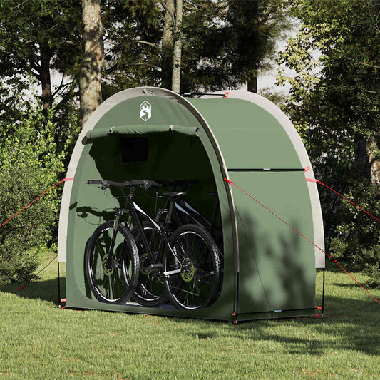 Fietstent met dak met opslag Groen 210 x 90 x 174 cm is nu te koop bij PeponiXL, paradijselijk wonen!