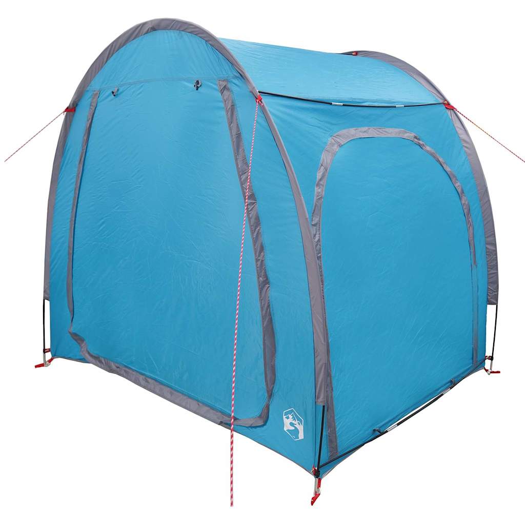 Fietstent met dak met opslag Blauw 218 x 156 x 180 cm is nu te koop bij PeponiXL, paradijselijk wonen!
