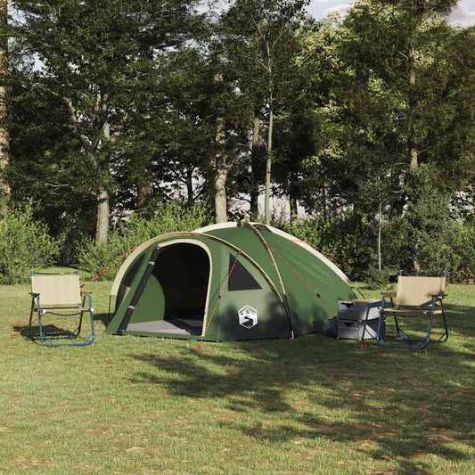 Camping Tent met dak Groen 308 x 268 x 130 cm Polyester is nu te koop bij PeponiXL, paradijselijk wonen!
