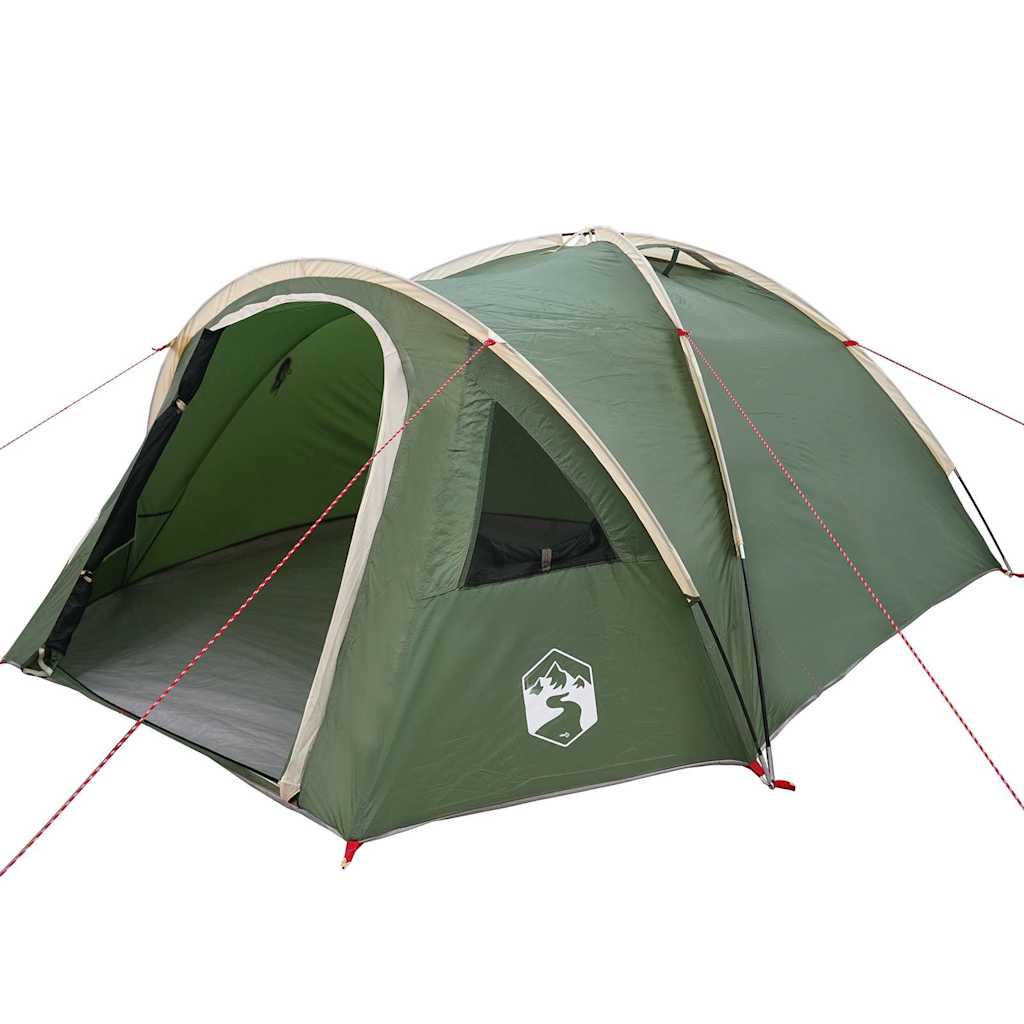 Camping Tent met dak Groen 308 x 268 x 130 cm Polyester is nu te koop bij PeponiXL, paradijselijk wonen!