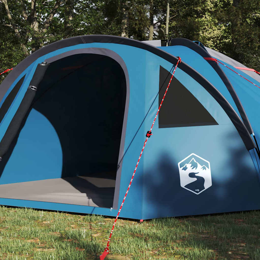 Camping Tent met dak Blauw 308 x 268 x 130 cm Polyester is nu te koop bij PeponiXL, paradijselijk wonen!