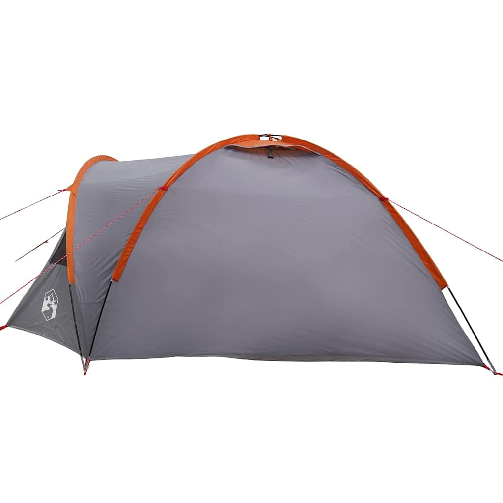 Camping Tent Grijs en oranje 308 x 268 x 130 cm Polyester is nu te koop bij PeponiXL, paradijselijk wonen!
